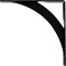 Ekena Millwork Legacy Steel Bracket, Powder Coated Black 2"W x 14"D x 14"H BKTM02X14X14LEPBL - alternate 10